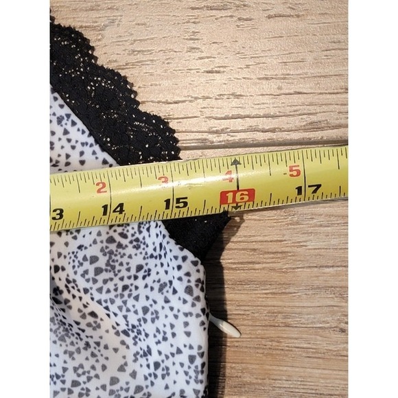 NEW Kimchi Blue‎ Mini Dress Y2k Slip Lace Trim Chiffon Small White Black - Picture 11 of 12